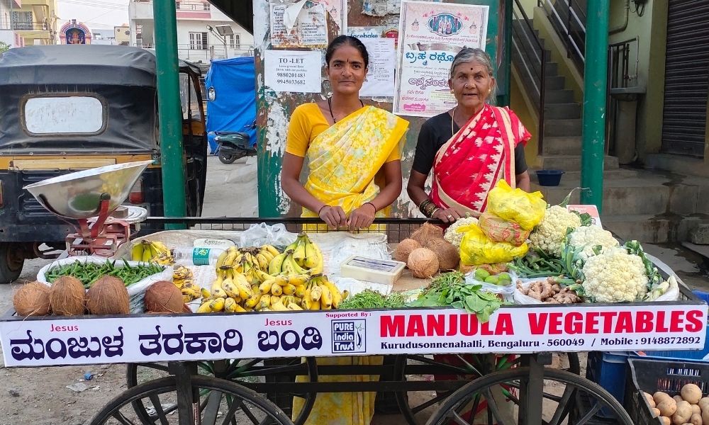 Manjula A, Vegetable Seller, Kurudusonnehalli village, Bengaluru