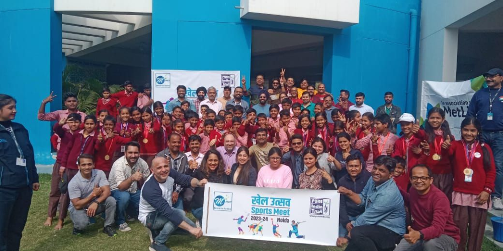 PURE India Trust Organizes Sports Day in schools in Partnership with MetLife